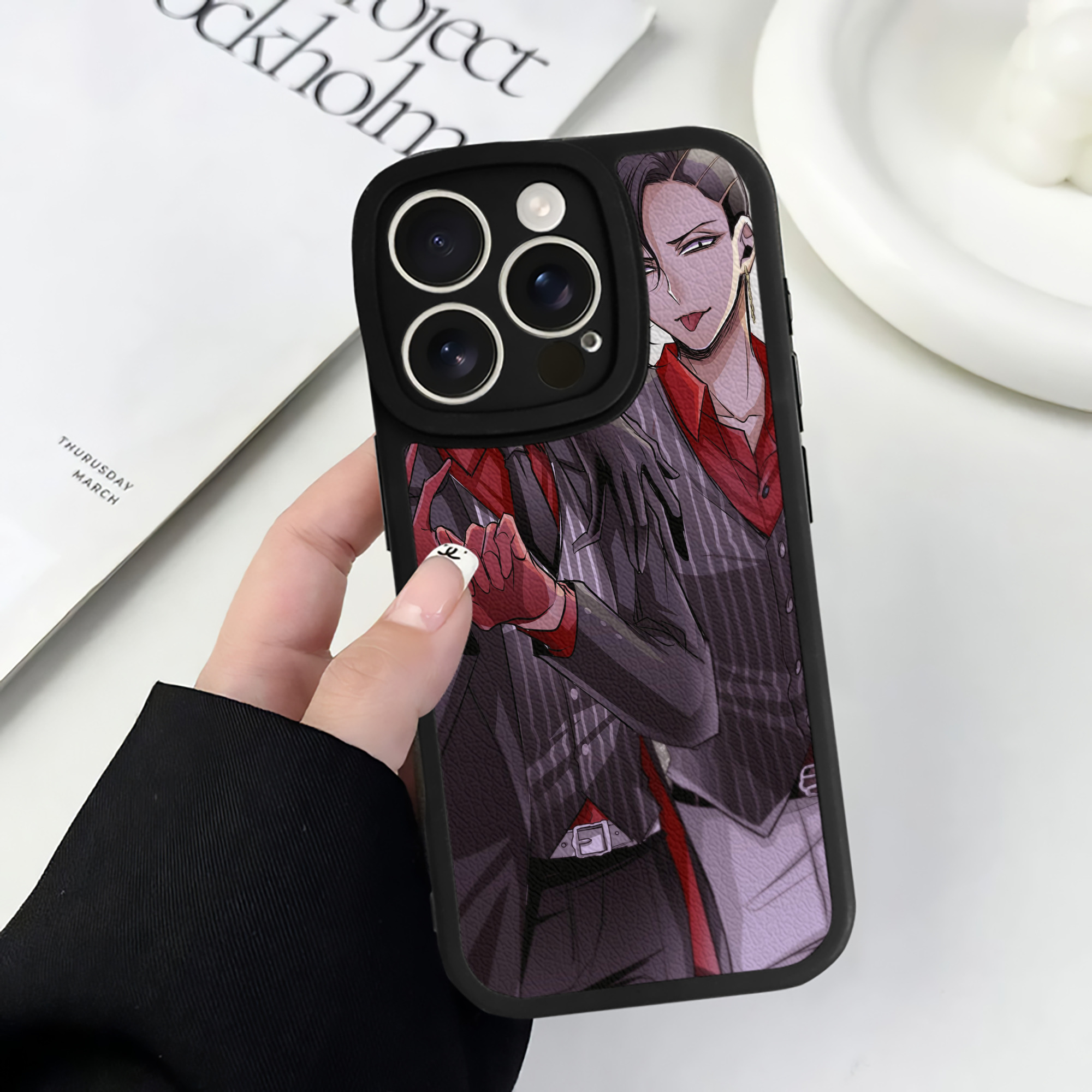 （画像用） 東京リベンジャーズ Tokyo Revengers 【iPhone 16シリーズ対応】シリコンスマホケース（レザー調） 材質：シリコン